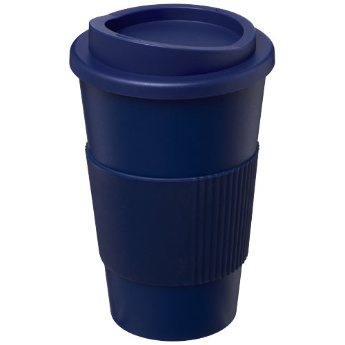 Gobelet isotherme promotionnel avec grip 350 ml Americano® Bleu foncé